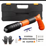 pistola remachadora con 100 clavos